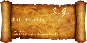 Kali Gizella névjegykártya